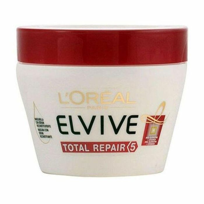 L'Oréal Paris Mascarilla ELVIVE Total Repair 5 Reconstituyente Cabello Dañado Crema 300 ml