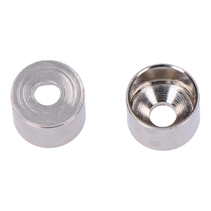 Edm Soporte barra armario níquel Ø12 mm - Pack 2 unid.