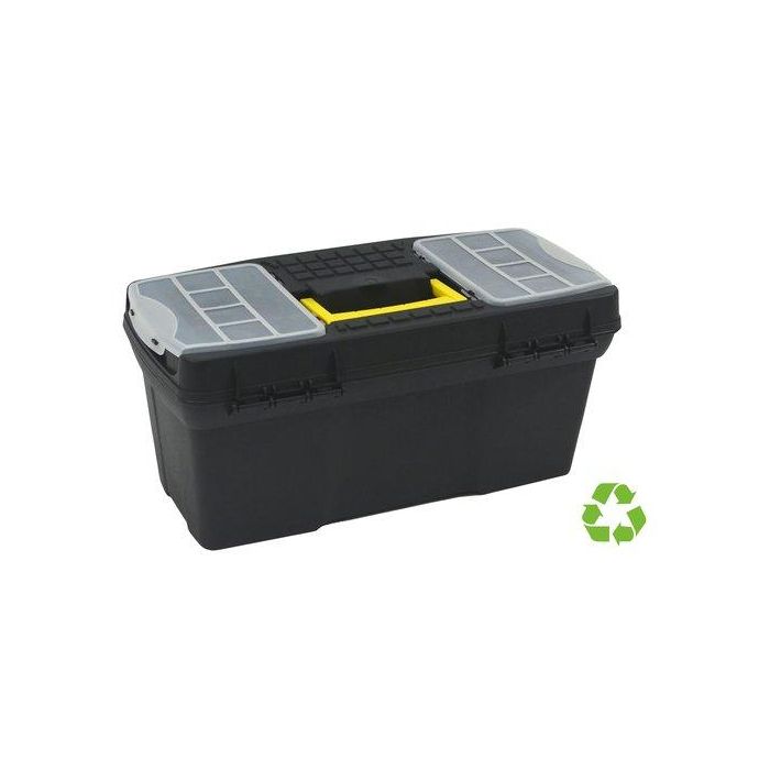 Archivo 2000 Caja de Herramientas Sostenible Pequeña PP Negro 190x390x180 mm