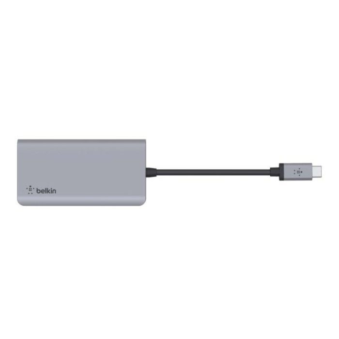 Hub USB 4 Puertos Belkin AVC006btSGY Gris Negro Plateado Aluminio 4