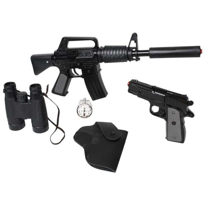 Rifle asalto policia con 8 tiros y pistola con complementos 2 Rifle asalto policia con 8 tiros y pistola con complementos 2