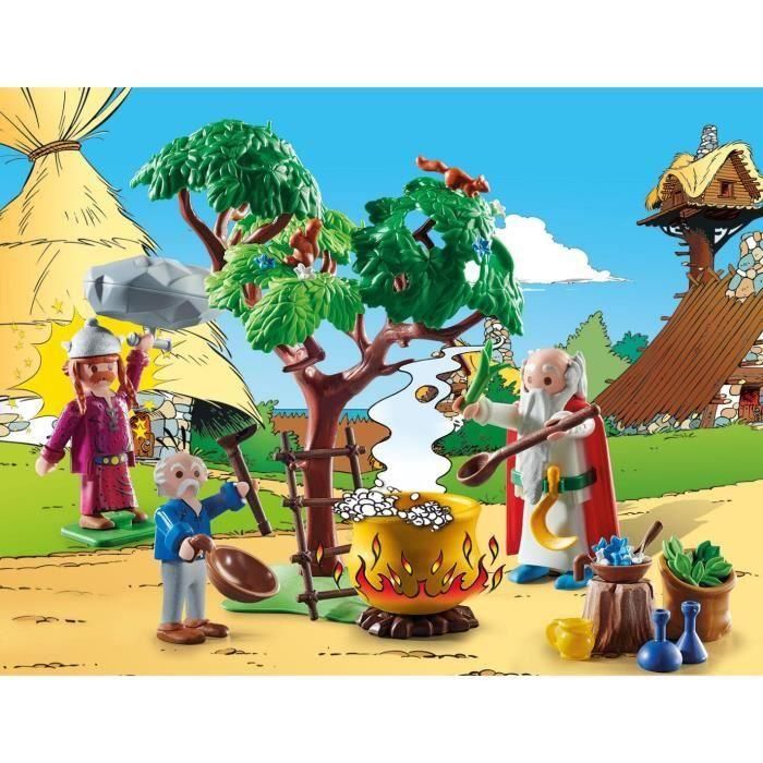 Panorámix con el caldero de la poción mágica playmobil astérix 1