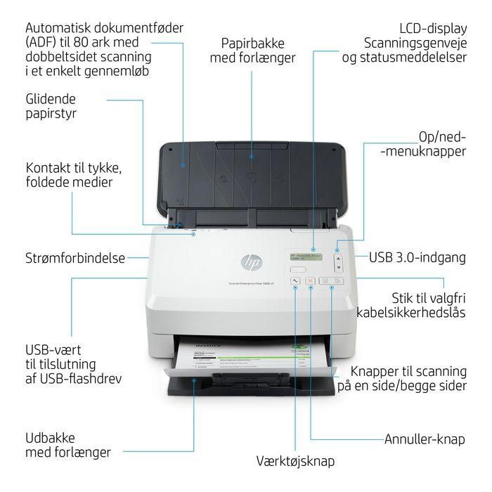 HP ScanJet Enterprise Flow 5000 s5 8