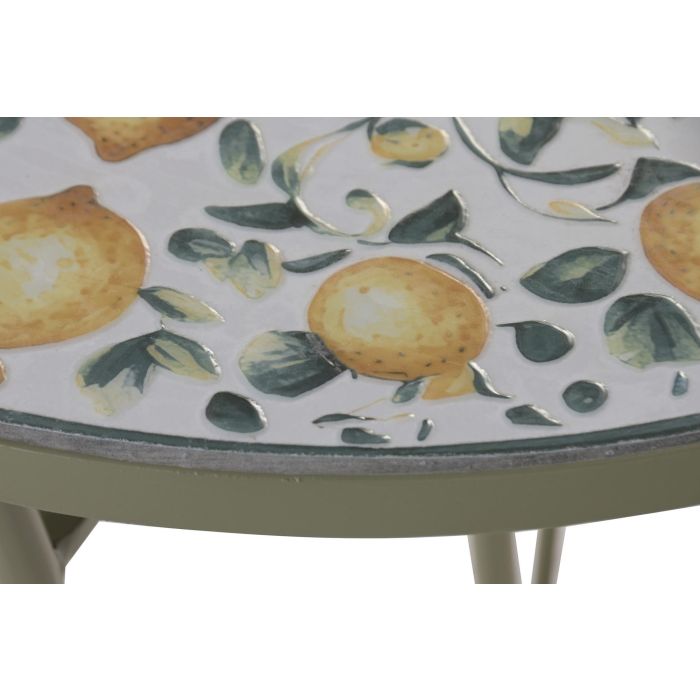 Mesa Terraza Y Jardin DKD Home Decor Verde 60 x 71 x 60 cm Set de 3 4