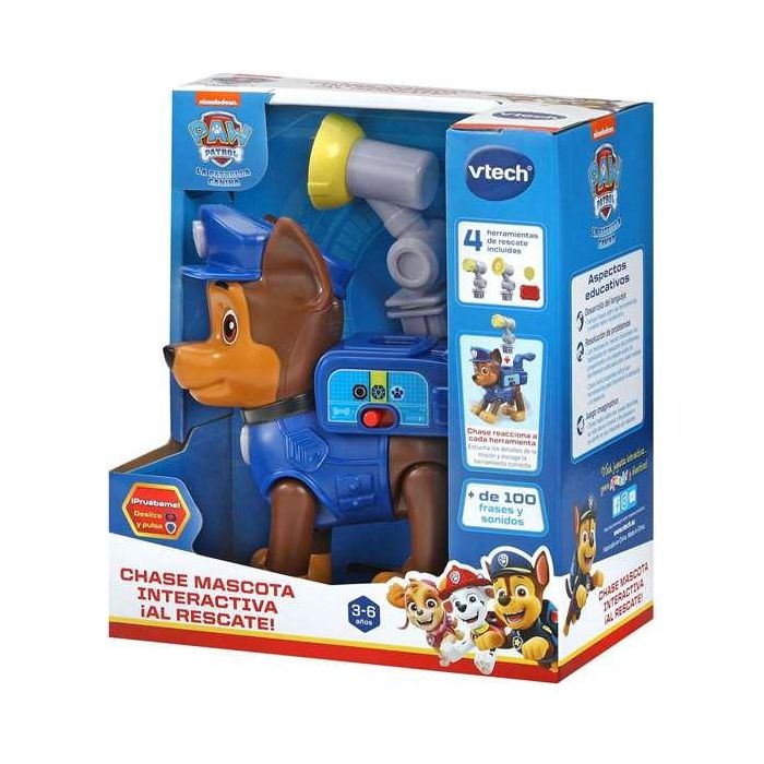 Vtech Patrulla Canina Chase ¡Al Rescate! Juguete Interactivo con Accesorios y Misiones 16,5x12,7x7,8 cm 0 Vtech Patrulla Canina Chase ¡Al Rescate! Juguete Interactivo con Accesorios y Misiones 16,5x12,7x7,8 cm 0