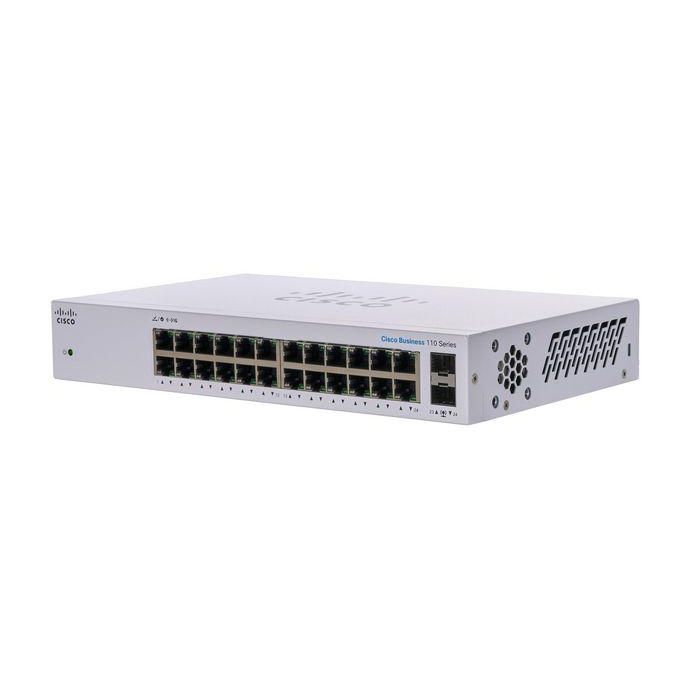 Cisco Unmanaged Switch, 24 x 10/100/1000 Puertos, 2 x Gigabit SFP Combo, EU, RF 1