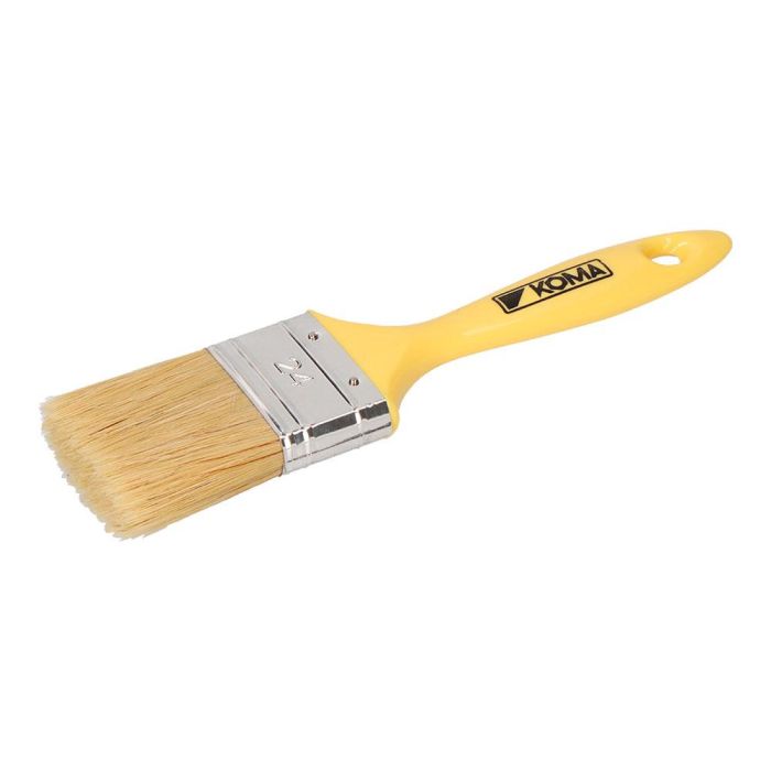 Koma Tools Paletina Triple Nº 24 Mango Amarillo 50 mm para Todo Tipo de Pinturas Máxima Cubrición