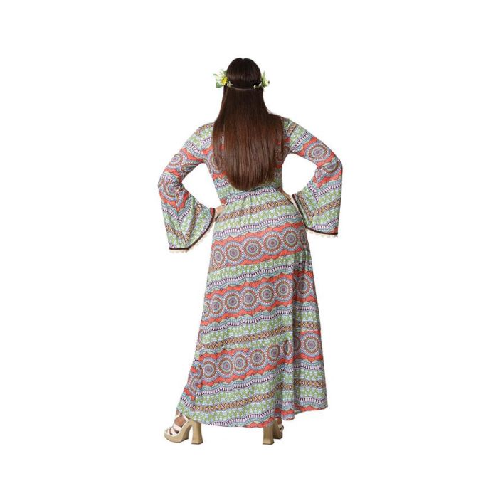 Disfraz Hippie Mujer Marrón Adulto XL 2