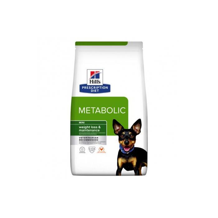 Hill's Prescription Diet Canine Metabolic Mini 3 kg - Alimento para Perros Pequeños con Control de Peso
