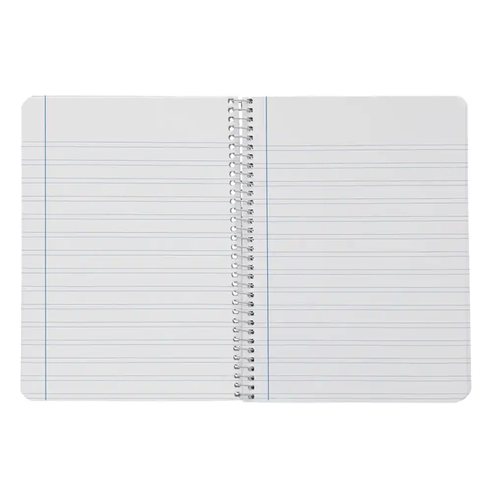 Liderpapel Cuaderno Espiral A5 Smart Tapa Blanda 80 Hojas 75gr Pauta 3,5mm Margen Colores Surtidos 7