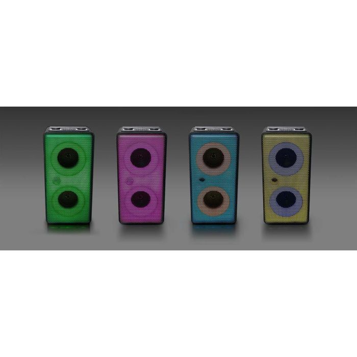 Muse Altavoz Bluetooth 60W con Batería 1800mAh, Entrada AUX y Micro, 29 cm