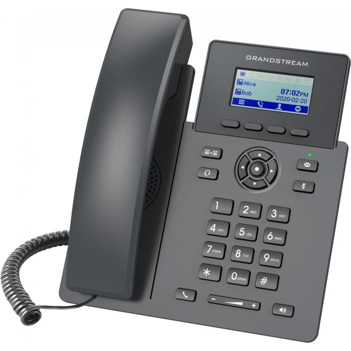Grandstream GRP-2601 Teléfono IP Carrier-Grade de Escritorio Negro con 1 Línea y Pantalla LCD de 2.21"