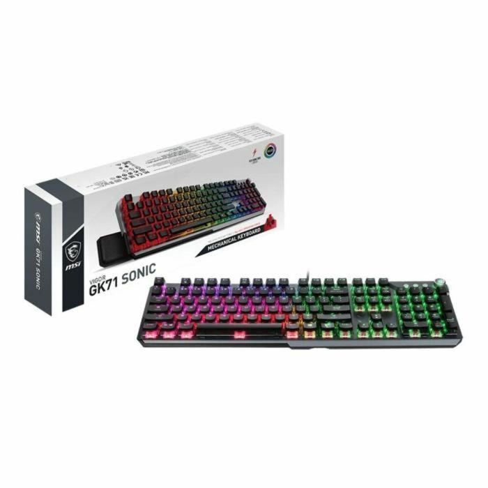 Teclado mecánico para juegos - MSI - VIGOR GK71 SONIC RED 1