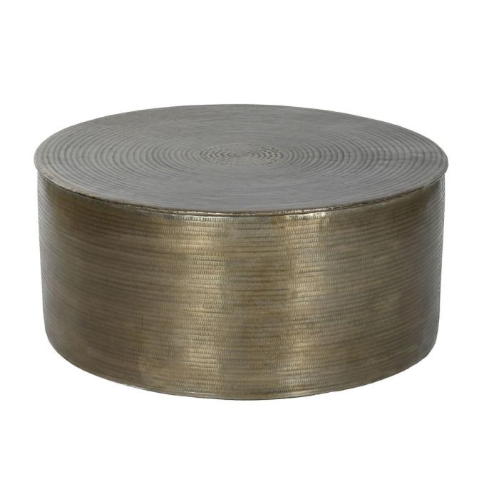 Mesa de Centro Home ESPRIT Dorado Aluminio 90 x 90 x 40 cm 0 Mesa de Centro Home ESPRIT Dorado Aluminio 90 x 90 x 40 cm 0