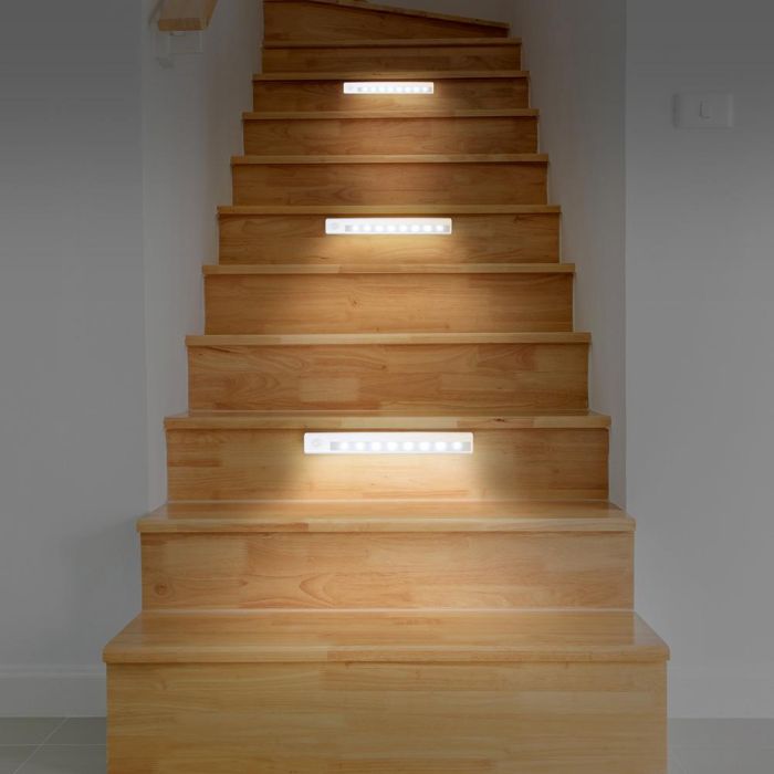 Lámpara LED con Sensor de Movimiento Je cherche une Idee, Iluminación Blanco Frío 50 Lumens, Adhesivo de Colocación 3