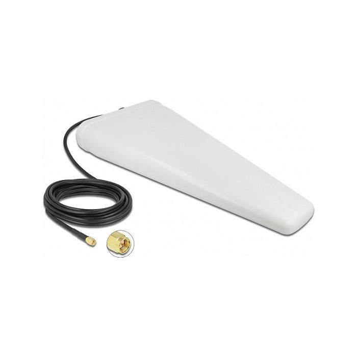 DeLOCK Antena LTE Exterior Direccional 11 dBi, 1.71-2.7 GHz, Conector SMA, con Cable RG-58 5m, Blanca 0 DeLOCK Antena LTE Exterior Direccional 11 dBi, 1.71-2.7 GHz, Conector SMA, con Cable RG-58 5m, Blanca 0