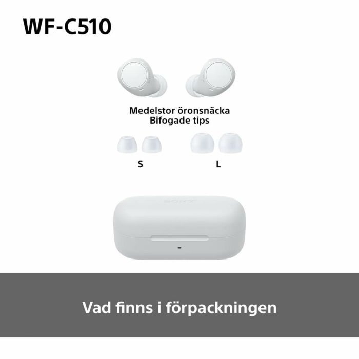 Auriculares Bluetooth Sony WF-C510 Blanco 39 Auriculares Bluetooth Sony WF-C510 Blanco 39
