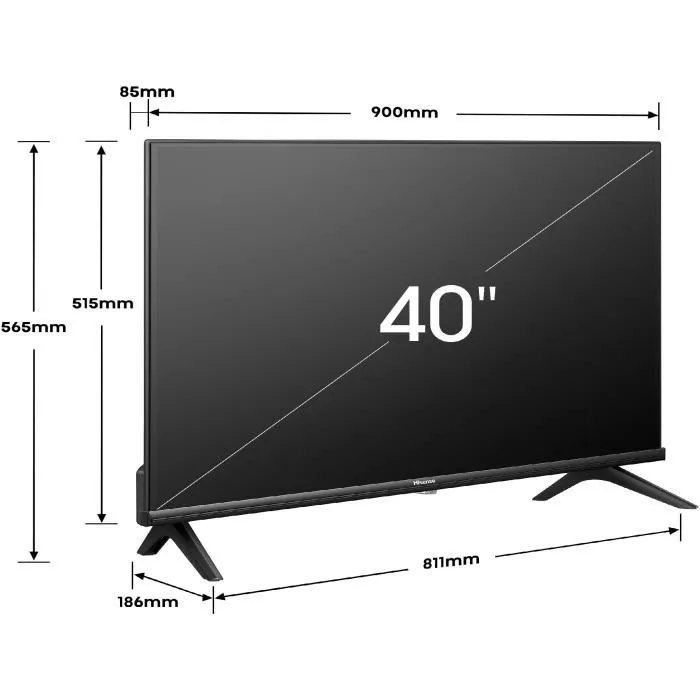 Hisense 40A4N Televisor Smart TV Full HD de 40 Pulgadas Wifi Negro 4 Hisense 40A4N Televisor Smart TV Full HD de 40 Pulgadas Wifi Negro 4