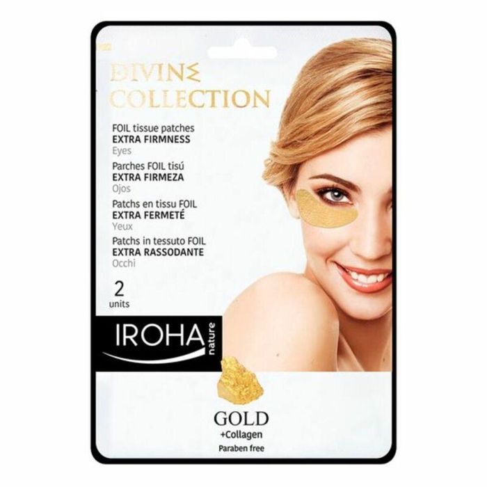 Iroha Oro 24K Parches Para Ojos De Foil Reafirmantes