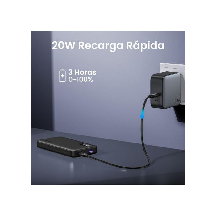 UGREEN UG25742 Batería Externa Power Bank Ión de Litio 10000 mAh Carga Rápida Negro 15 UGREEN UG25742 Batería Externa Power Bank Ión de Litio 10000 mAh Carga Rápida Negro 15