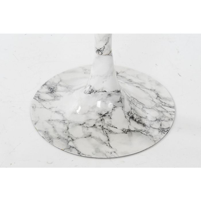 DKD Home Decor Mesita Auxiliar Glam Blanco Dorado 51 x 51 x 51 cm Simil Mármol 2 DKD Home Decor Mesita Auxiliar Glam Blanco Dorado 51 x 51 x 51 cm Simil Mármol 2