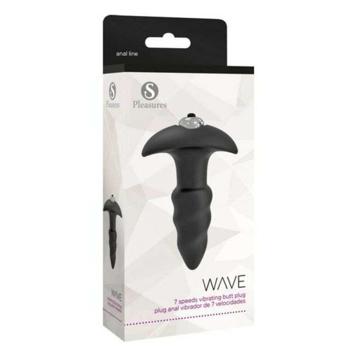 Plug Anal S Pleasures Wave Negro Negro/Plateado 1
