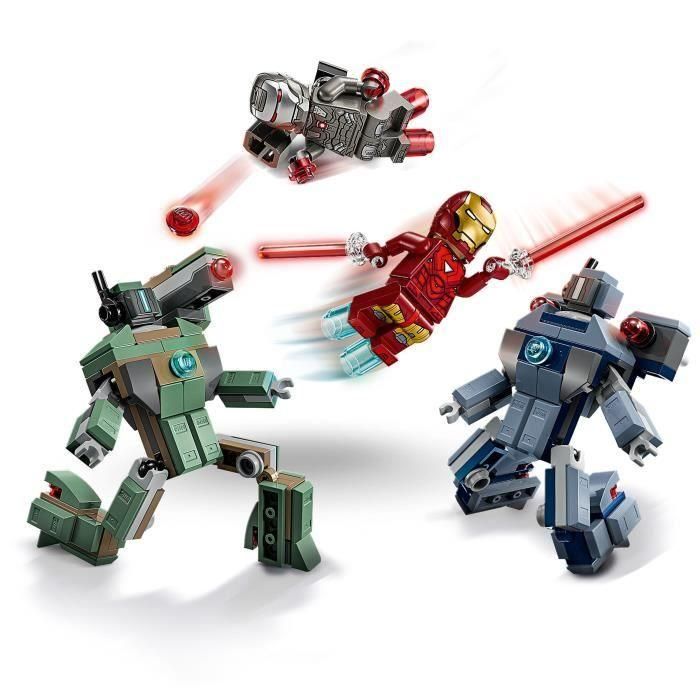 LEGO Iron Man y Máquina Guerra Vs. Drones Hammer 76320 - Juguete Construible Marvel para Niños +7 años 2