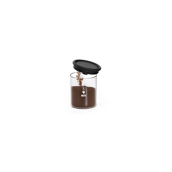 Bialetti Kaffee-Aromabehälter aus Glas - für 250g Kaffee - Deckel mit Standvorrichtung - inkl. Löffel 3 Bialetti Kaffee-Aromabehälter aus Glas - für 250g Kaffee - Deckel mit Standvorrichtung - inkl. Löffel 3