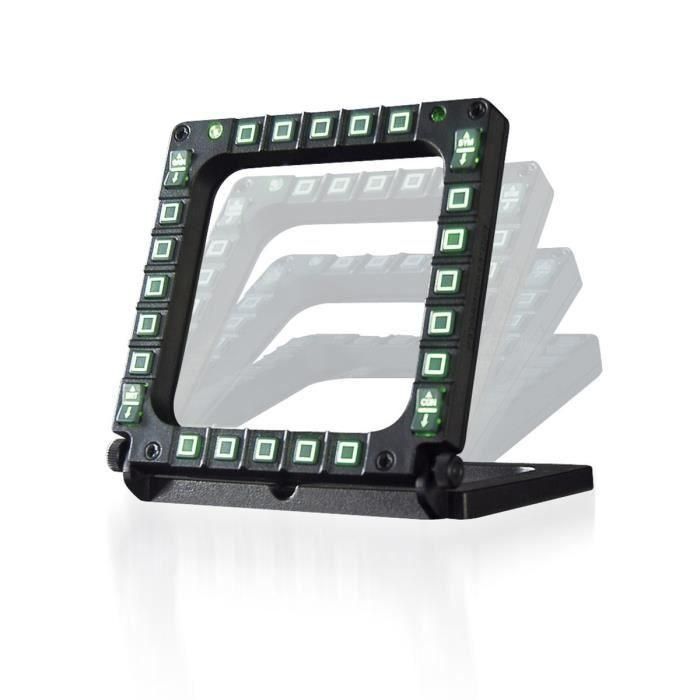 Thrustmaster Dial multifunción MFD COUGAR para PC, Panel de cabina USB con 2 bases multidireccionales, 20 botones, 4 interruptores y luz de fondo 1