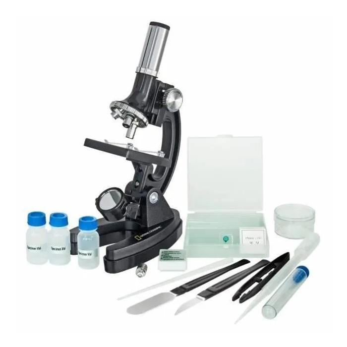 Bresser Microscopio Infantil 300x-1200x con Accesorios 1