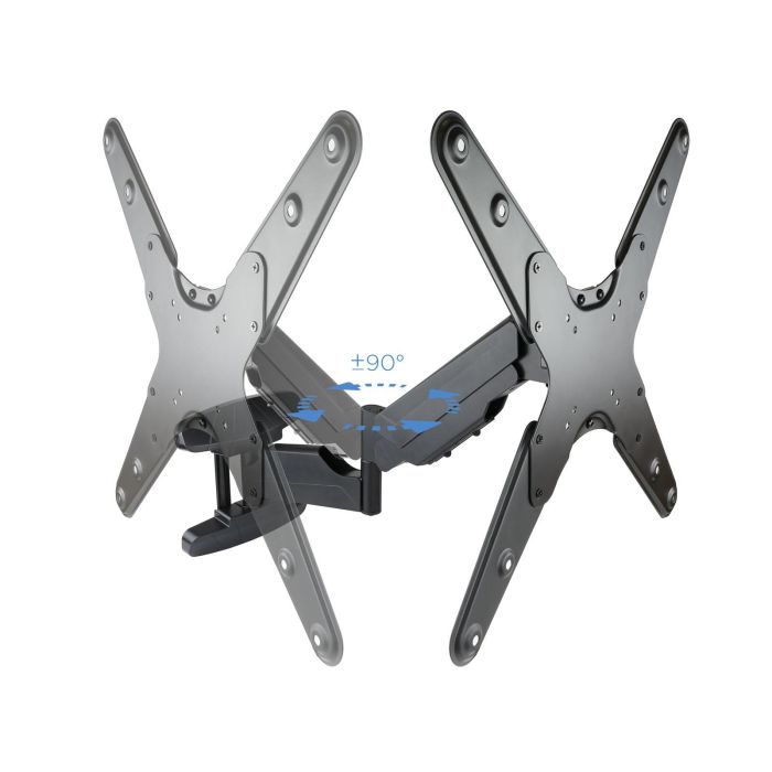 TooQ LP2355TN-B Soporte de Pared Articulado para TV 23-55" hasta 30kg VESA 75x75-400x400 con Pistón Gas y Cableado Negro 2