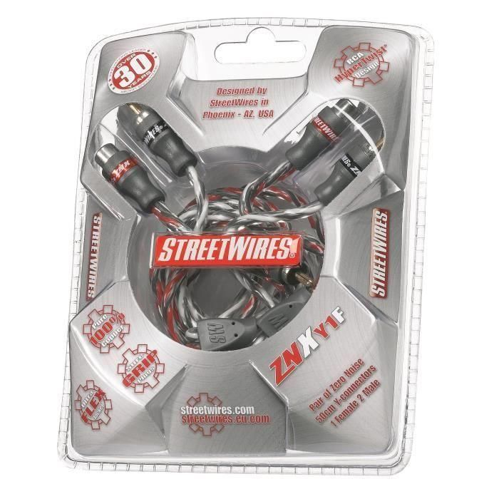 Mtx Audio ZNXY1F - Cable RCA Y StreetWires 1 Hembra a 2 Machos, 50 cm, 100% Cobre, Anti-Ruido, HyperTwist 1 Mtx Audio ZNXY1F - Cable RCA Y StreetWires 1 Hembra a 2 Machos, 50 cm, 100% Cobre, Anti-Ruido, HyperTwist 1