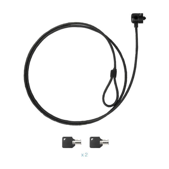 TOOQ Cable de Seguridad T-LOCK con Llave para Portatiles 1.5 metros, Gris Oscuro 8 TOOQ Cable de Seguridad T-LOCK con Llave para Portatiles 1.5 metros, Gris Oscuro 8