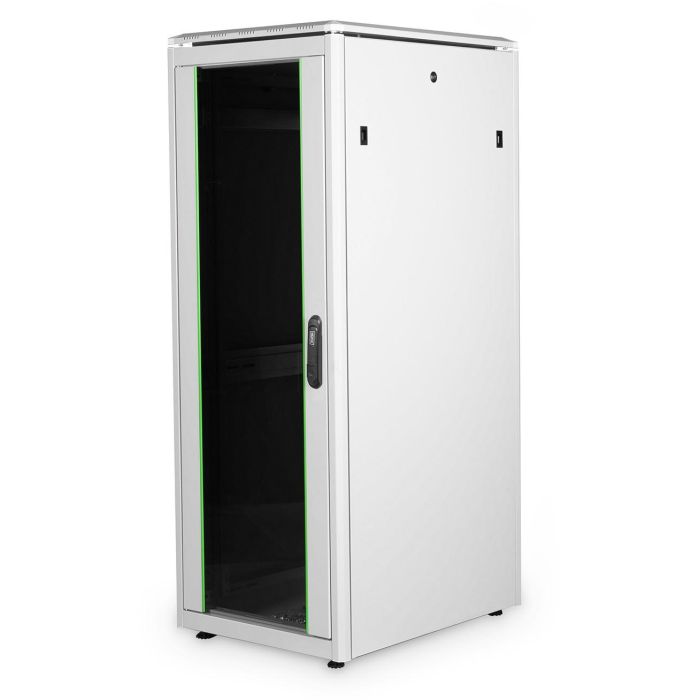 Digitus Armario de Red Unique 32HE 1609x600x800mm, Rack Independiente, 800kg, Puertas Vidrio/Acero, Gris IP20