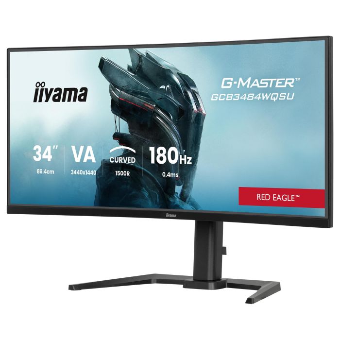 Iiyama G-Master GCB3484WQSU-B1 Monitor Curvo 34" 1500R 180Hz 0.4ms MPRT VA HDR400 FreeSync Premium Negro 2