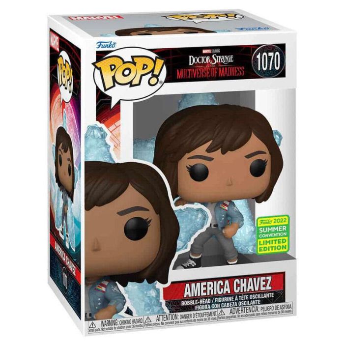 Funko POP Marvel Doctor Strange Multiverse of Madness America Chavez Exclusive Figura de Vinilo 9cm