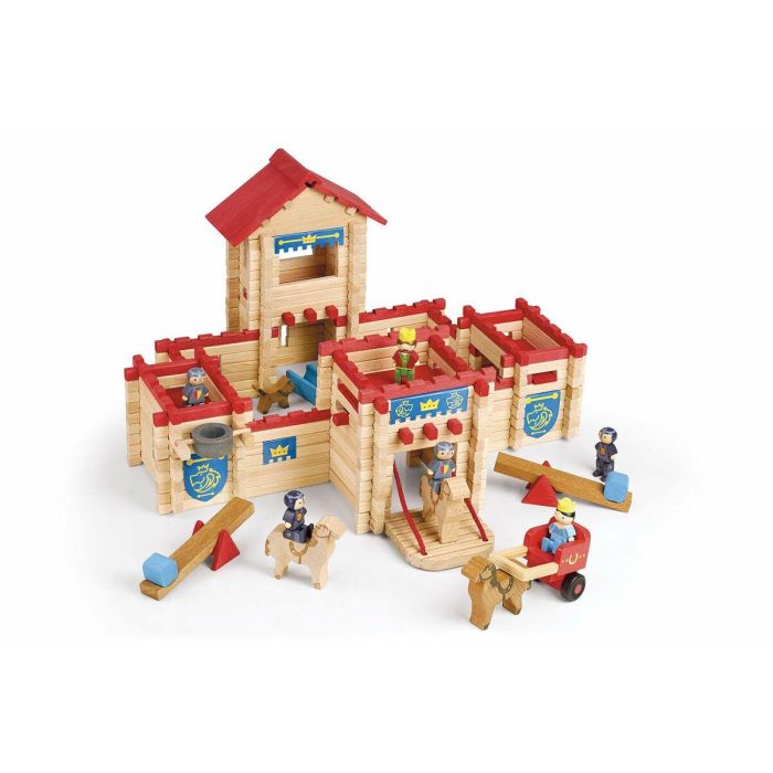 Figuras de Acción Jeujura The Wooden Castle Fort 300 Piezas Playset