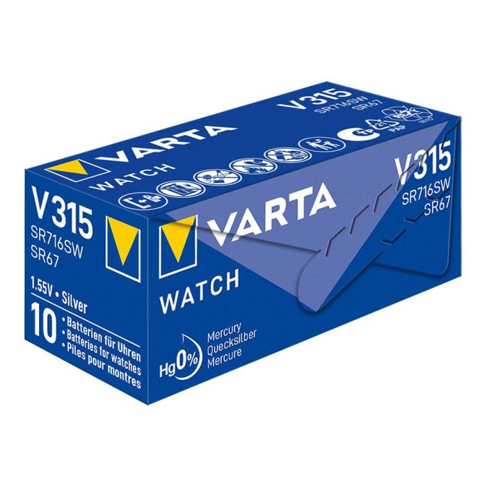 Varta V315 Micro Pila Botón Óxido de Plata 1,55V Ø7,9x1,68mm Blister 1