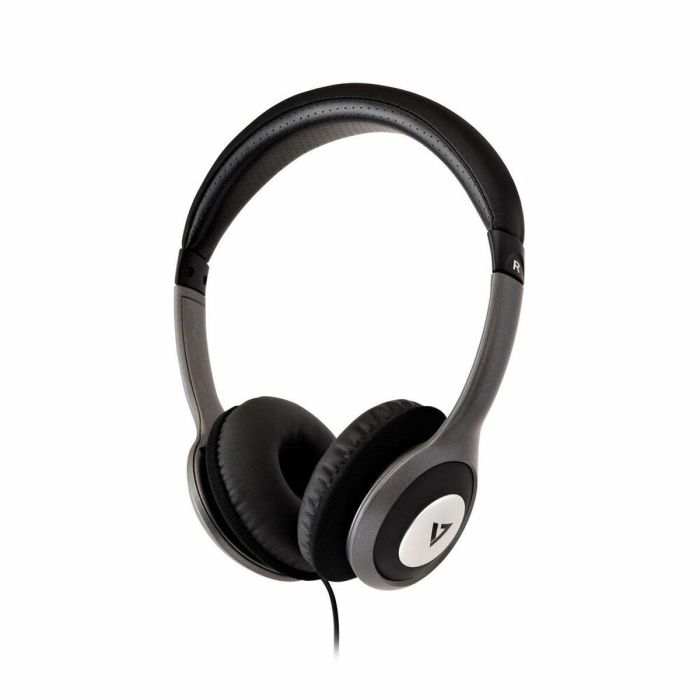 Auriculares con Micrófono V7 HA520 Plateado 1 Auriculares con Micrófono V7 HA520 Plateado 1
