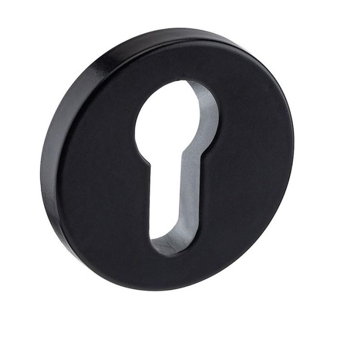 Articulos Inoxidables IN.04.28R.Y08.N Bocallave Redonda para Cilindro Europeo Acero Inoxidable Satinado con Base de Nylon