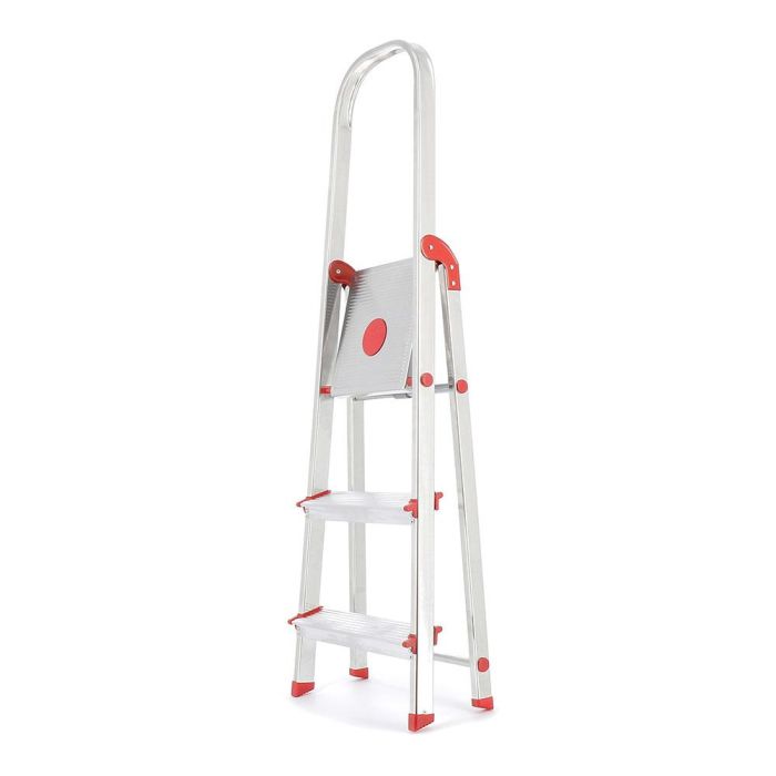 Rolser Escalera 3 Peldaños Aluminio 59 cm Altura Plataforma 2