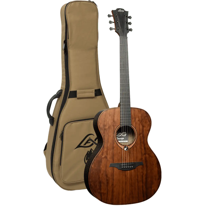 LAG Guitarra Acústica Auditorium Sauvage Lag Acabado Satinado Cuerpo de Eucalipto Tapa Maciza Brankowood 6 Cuerdas 4