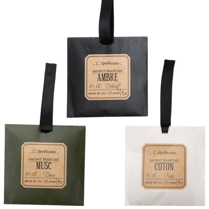 Home Deco Factory Bolsa Perfumada Ambre, Musc Blanc, Fleur de Coton - Decoración Hogar 2