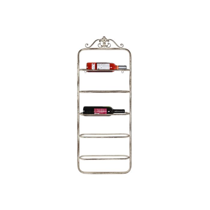 DKD Home Decor Botellero para Vino Romántico de Metal Blanco 102.5 x 39 x 9.5 cm con 5 Estanterías 3 DKD Home Decor Botellero para Vino Romántico de Metal Blanco 102.5 x 39 x 9.5 cm con 5 Estanterías 3