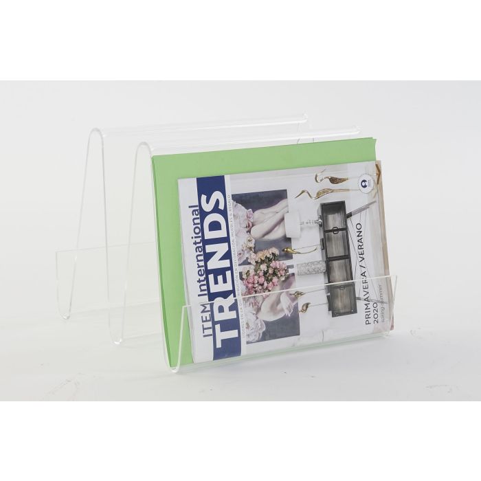 DKD Home Decor Revistero de Acrílico Transparente, Modelo Loft, con Medidas: 31 cm de Largo, 25 cm de Alto y 30 cm de Ancho 3 DKD Home Decor Revistero de Acrílico Transparente, Modelo Loft, con Medidas: 31 cm de Largo, 25 cm de Alto y 30 cm de Ancho 3