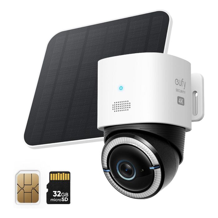 EUFY S330 Cámara de seguridad IP 4G LTE Exterior Inalámbrico 4K con Panel Solar Incluido 1