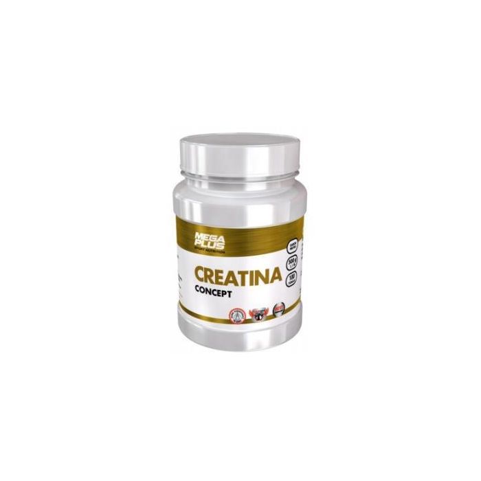 MEGA PLUS Creatina Monohidrato Micronizada en polvo 500g para fuerza muscular y peso corporal