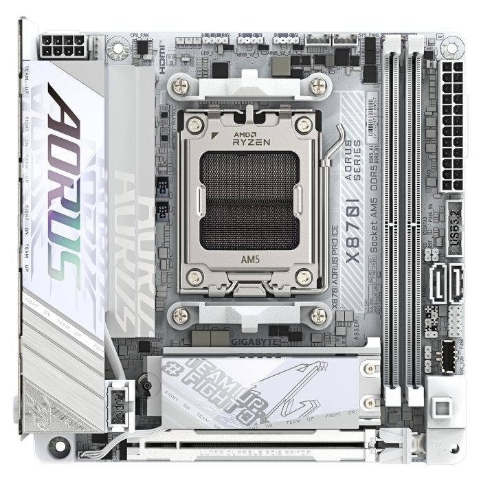 Gigabyte Placa Base GIGA X870I AORUS PRO ICE AMD X870 DDR5 Mini-ITX Wi-Fi 7