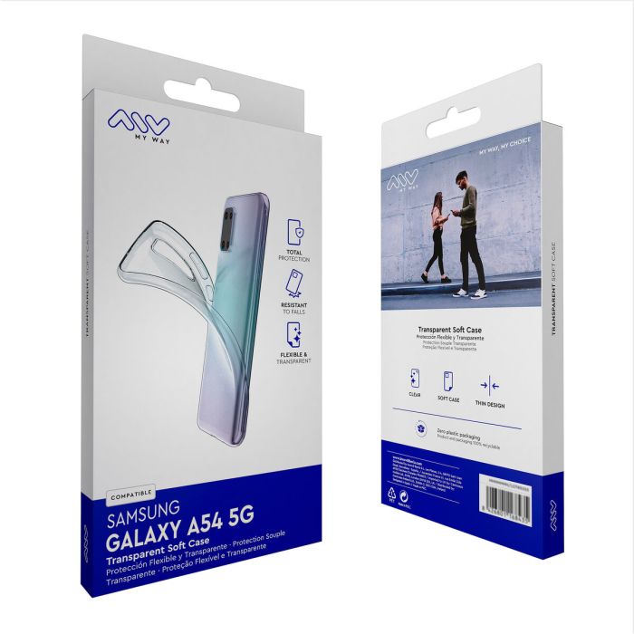 myway funda compatible con Samsung Galaxy A54 5G transparente 1 myway funda compatible con Samsung Galaxy A54 5G transparente 1
