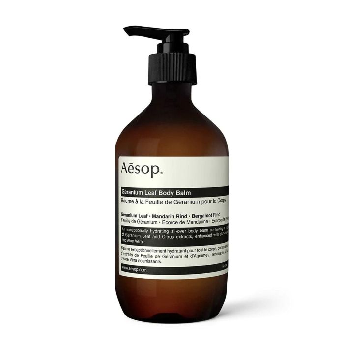 AESOP GERANIUM LEAF body balm 500 ml para hidratación profunda con aceites nutritivos y extractos cítricos para una piel radiante 6 AESOP GERANIUM LEAF body balm 500 ml para hidratación profunda con aceites nutritivos y extractos cítricos para una piel radiante 6
